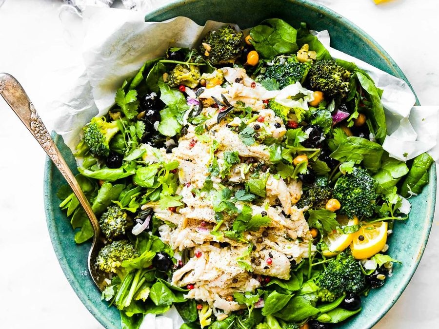 Healthy salad bowl by private chef Muna in Bali